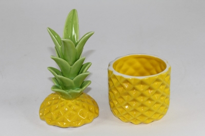 Keramická dóza ananás (malá žltá)