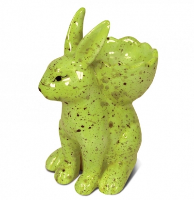 Stojan na vajíčko keramický (zajačik zelený)