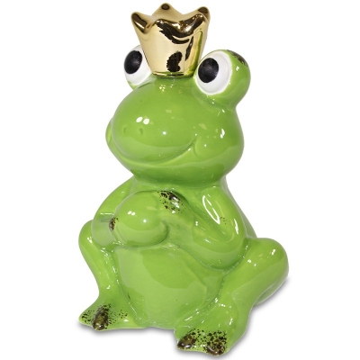 Keramická žaba zelená (stredná)